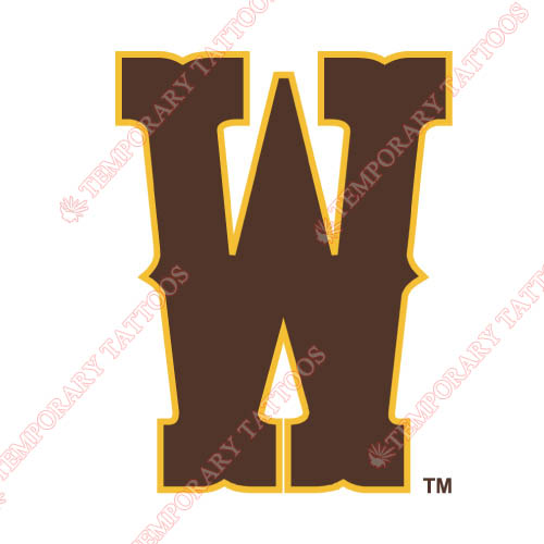Wyoming Cowboys Customize Temporary Tattoos Stickers NO.7065